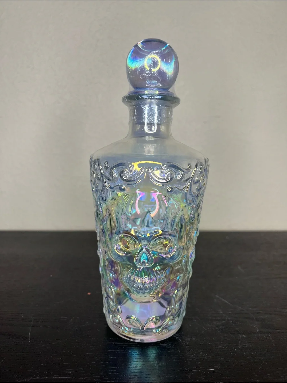 NEW Target Bullseyes Playground Halloween 2026 Iridescent Glass Skull Decanter
